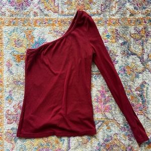Red long sleeve shirt